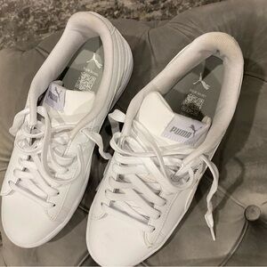 Puma Classic White Lace-Up Sneakers